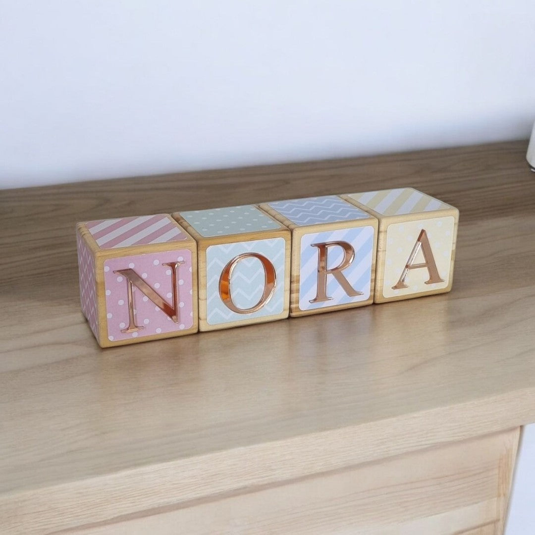 NAME BLOCKS - PRETTY PASTELS