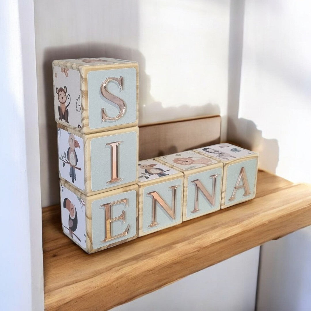 NAME BLOCKS - JUNGLE SAFARI