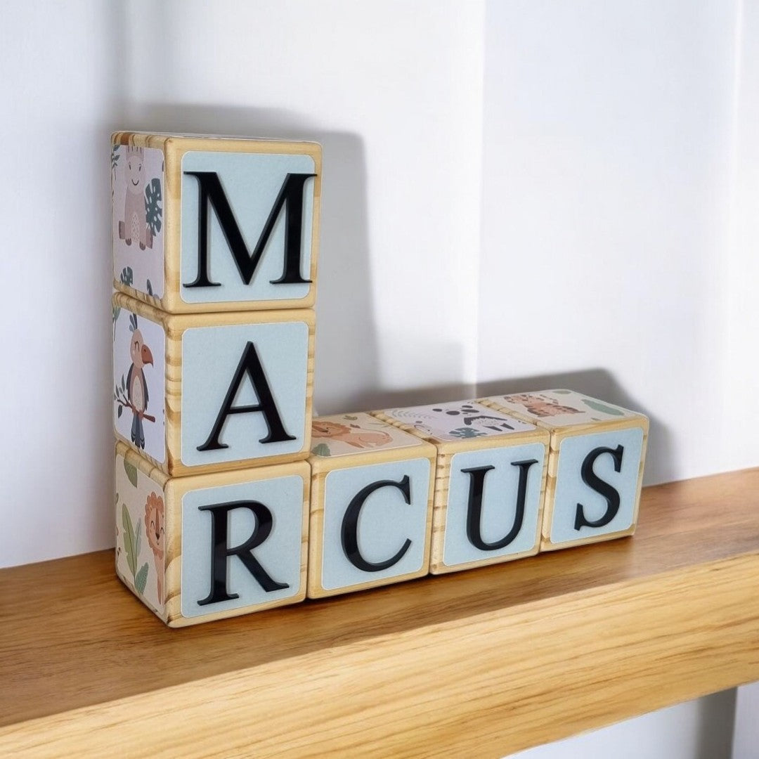 NAME BLOCKS - JUNGLE SAFARI