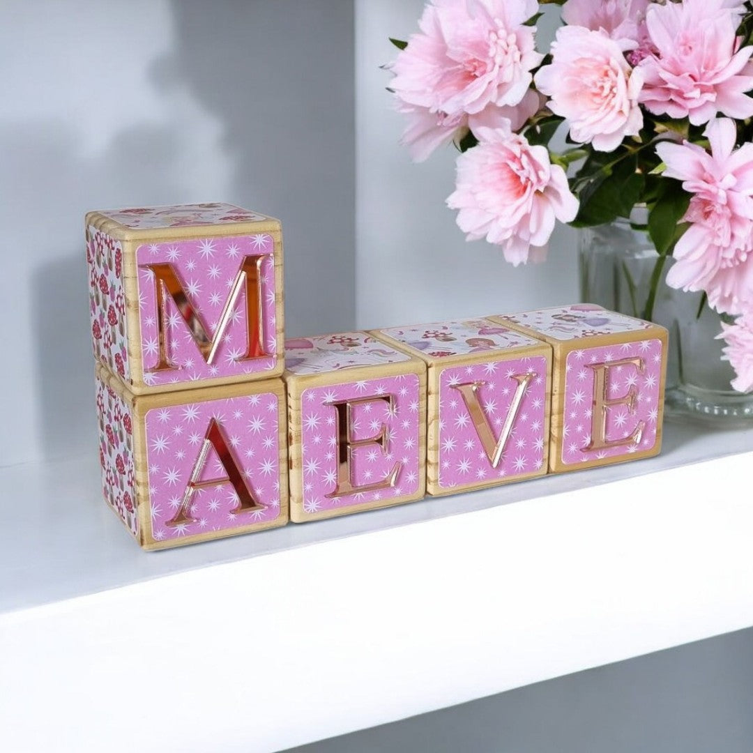 NAME BLOCKS - FAIRY GARDEN
