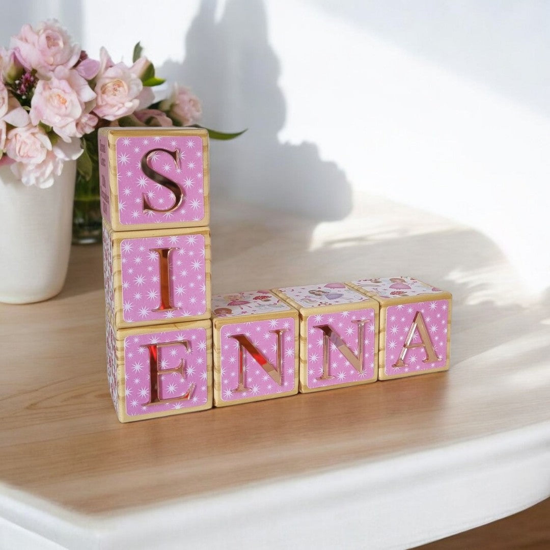 NAME BLOCKS - FAIRY GARDEN