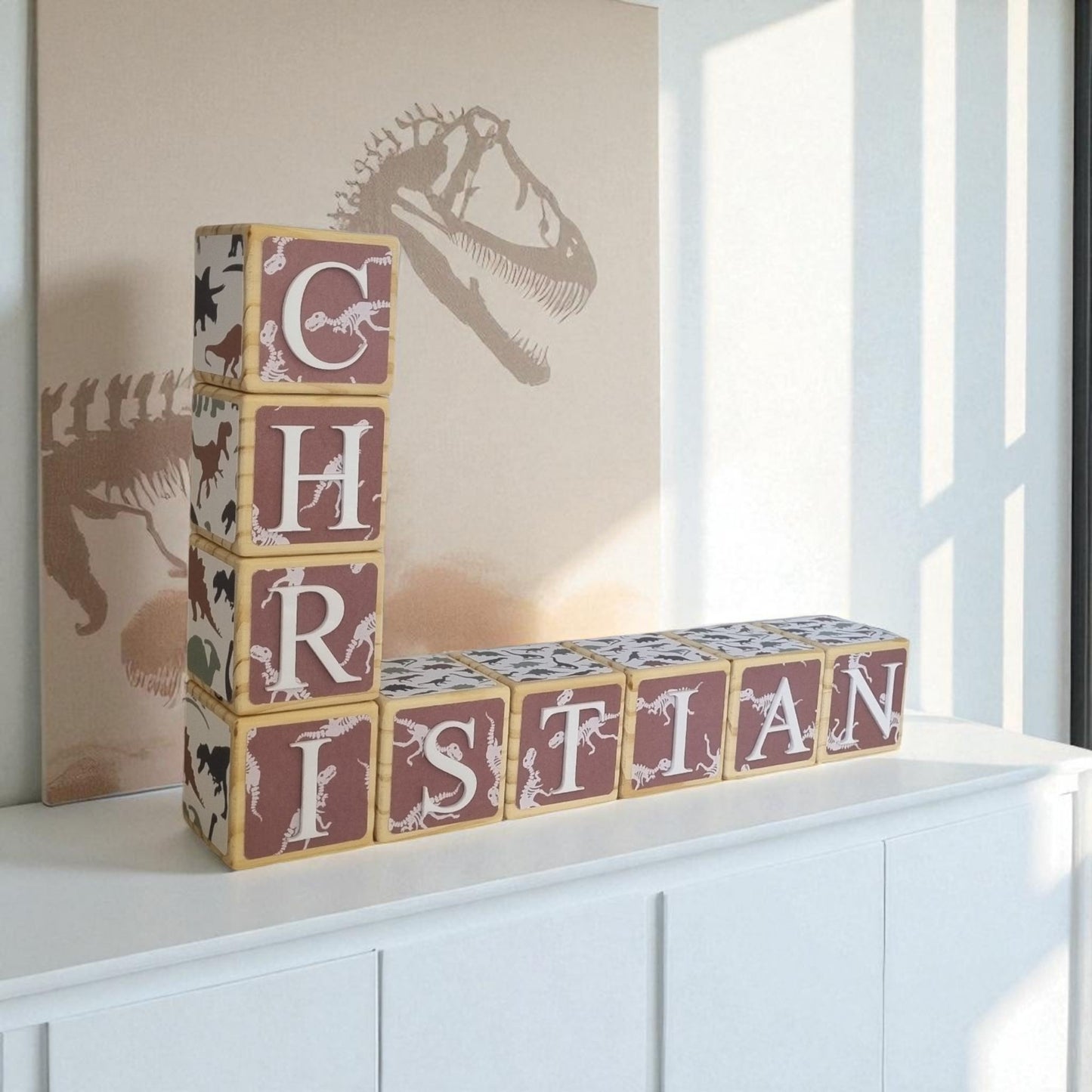 NAME BLOCKS - DINOSAUR DIG