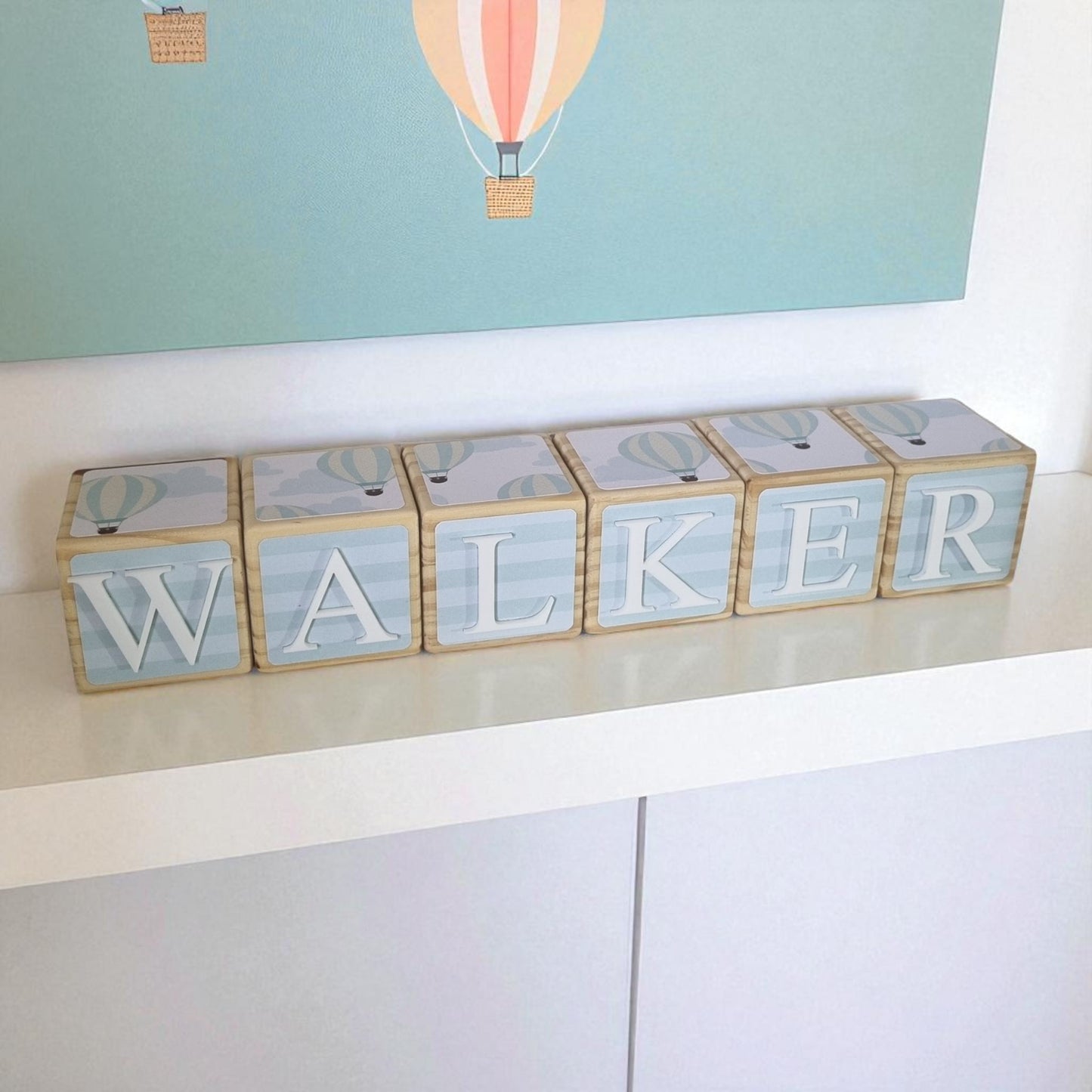 NAME BLOCKS - HOT AIR BALLOONS