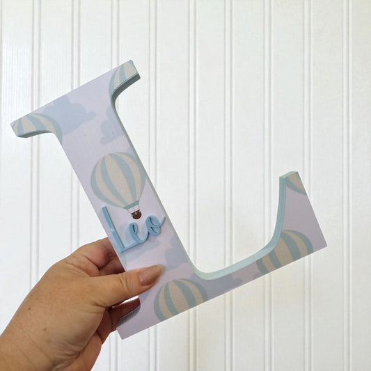 20cm FREESTANDING LETTER - HOT AIR BALLOONS
