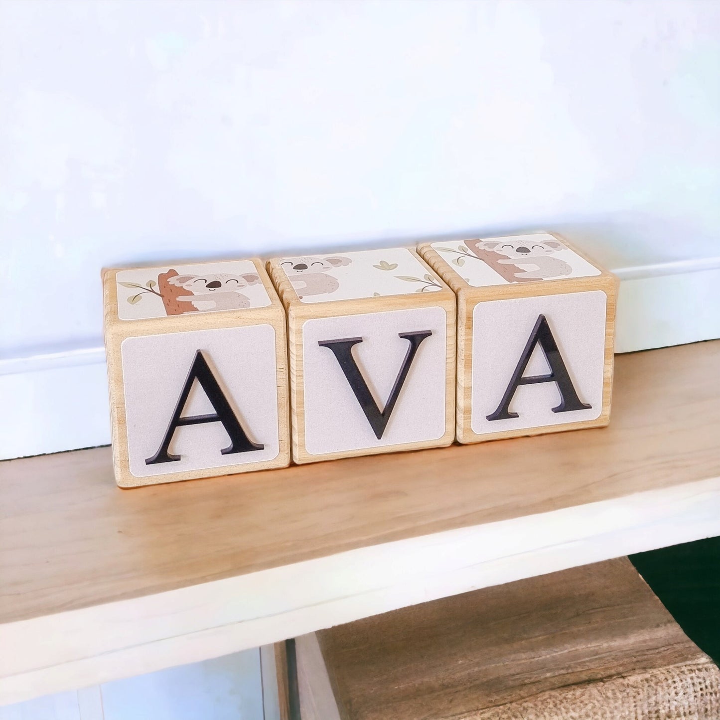 NAME BLOCKS - CUDDLY KOALA