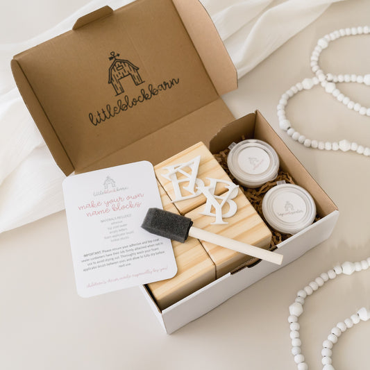 DIY CRAFT KIT - NAME BLOCKS (11 letter name)