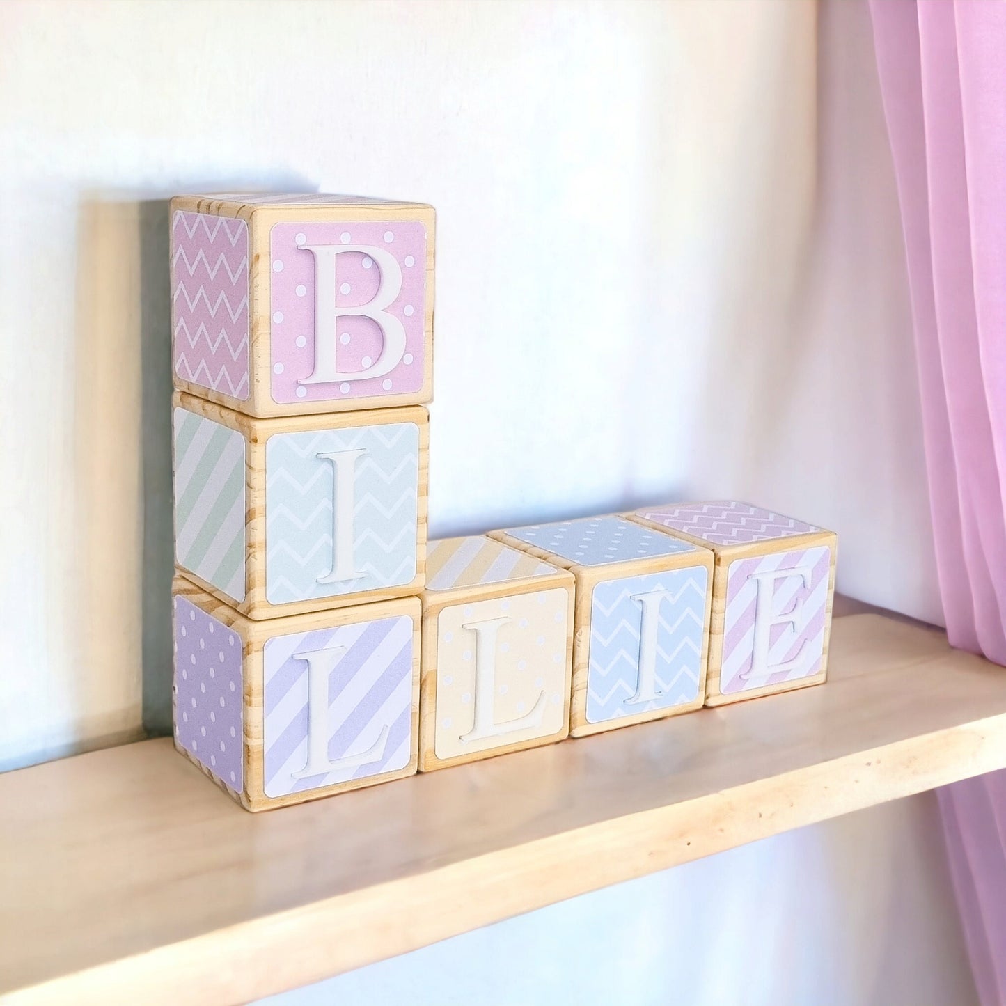 NAME BLOCKS - PRETTY PASTELS