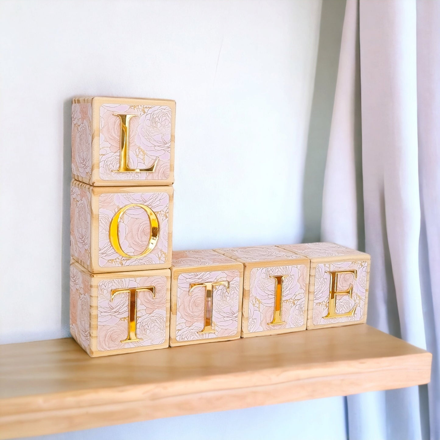 NAME BLOCKS - SHIMMER ROSES