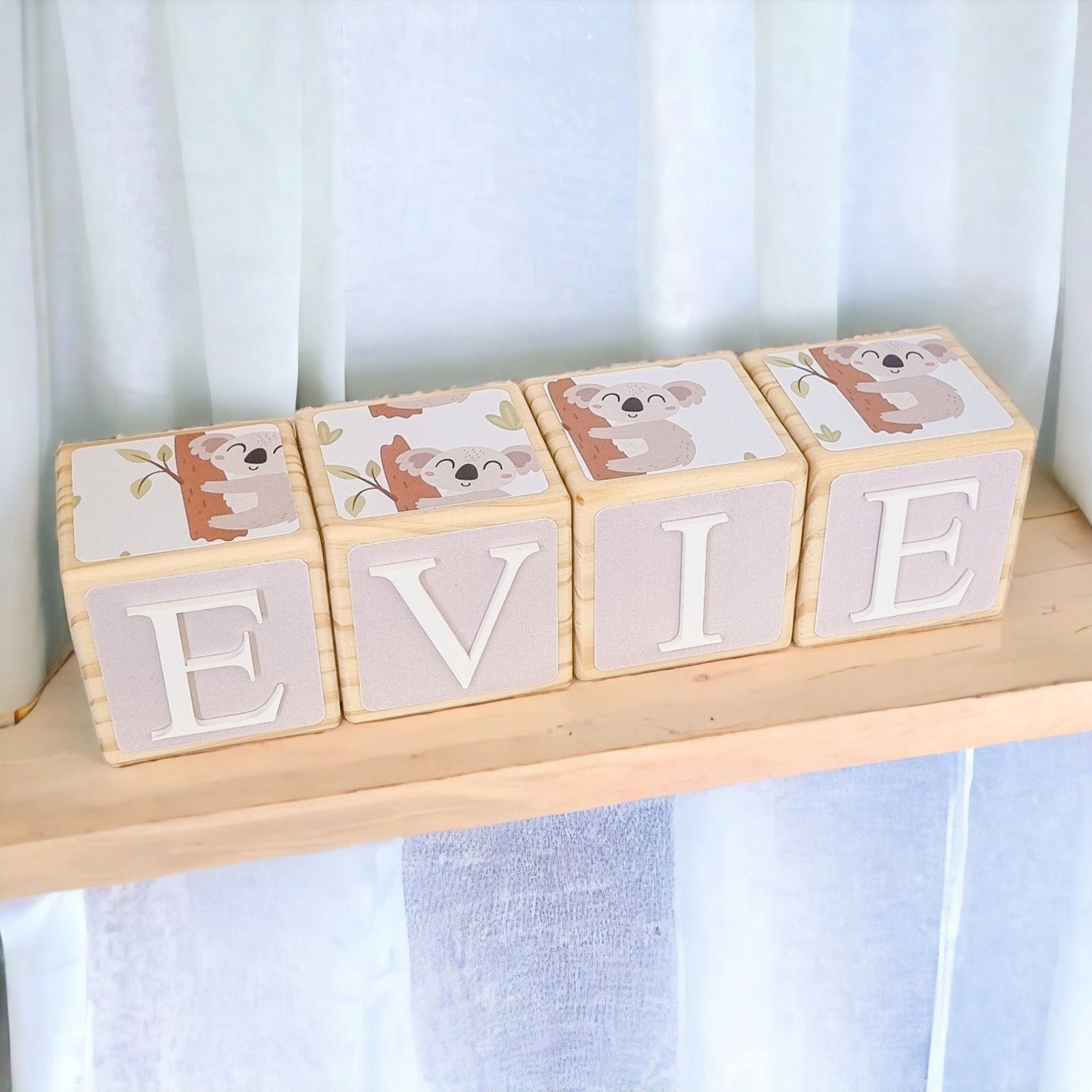 NAME BLOCKS - CUDDLY KOALA