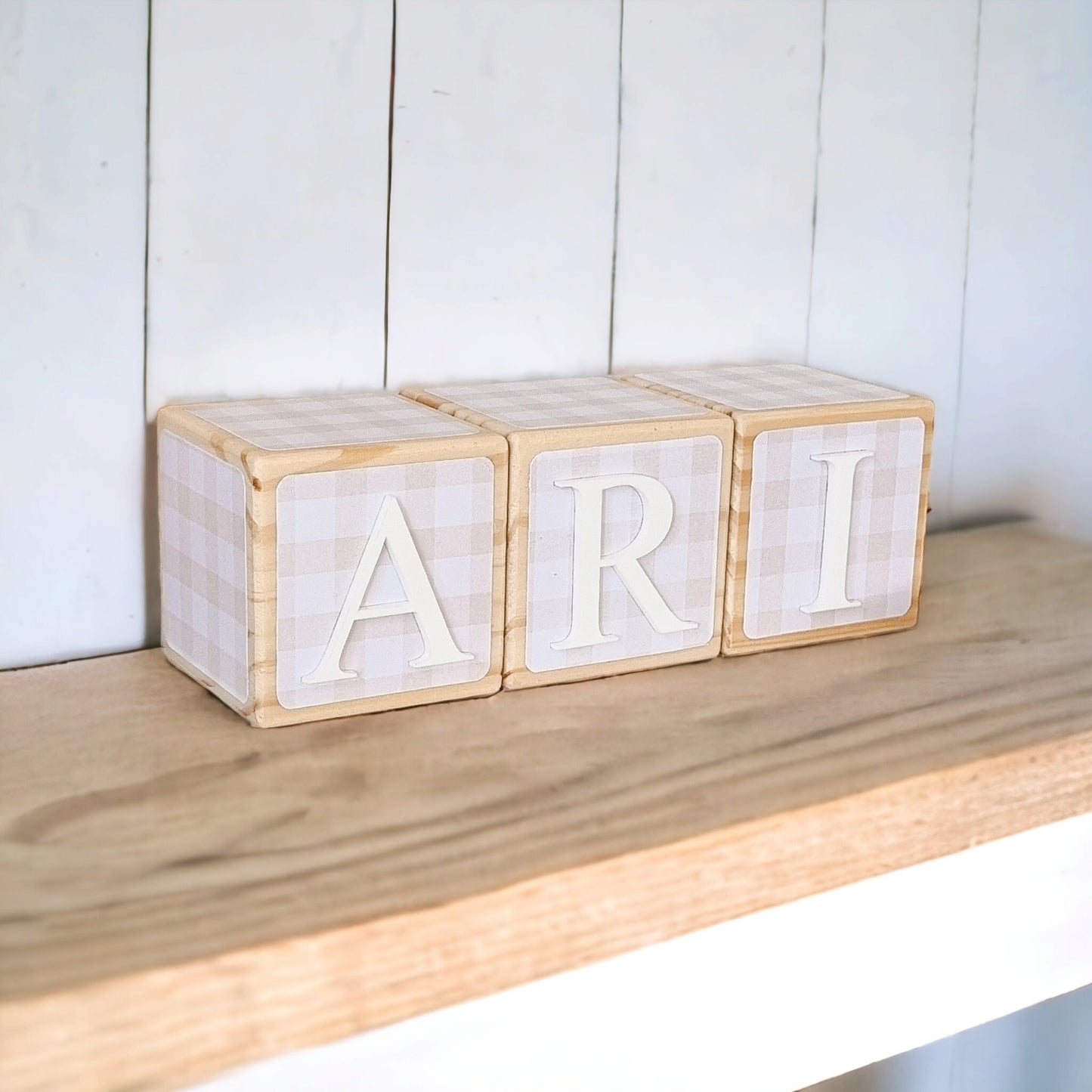 NAME BLOCKS - GINGHAM LANE