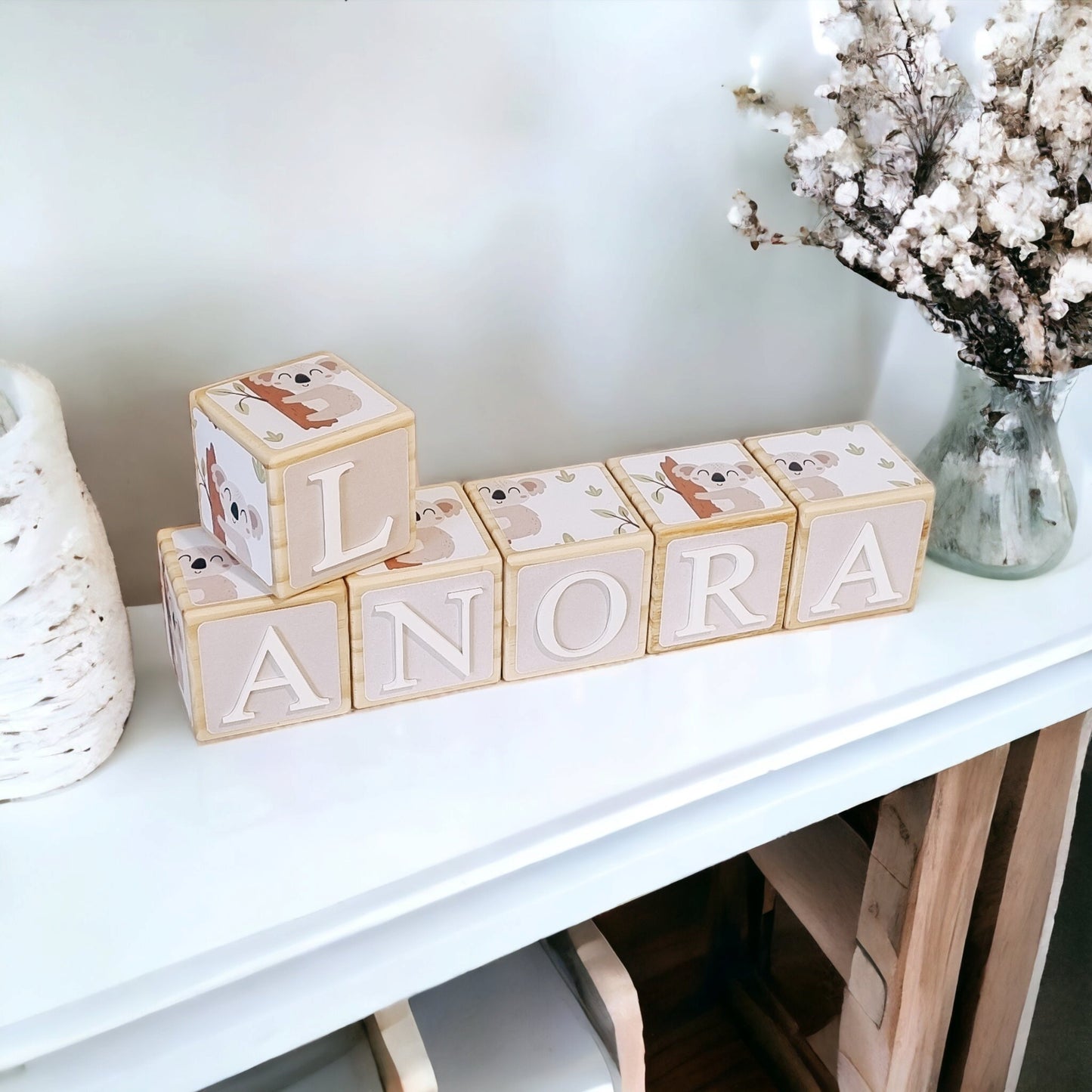 NAME BLOCKS - CUDDLY KOALA