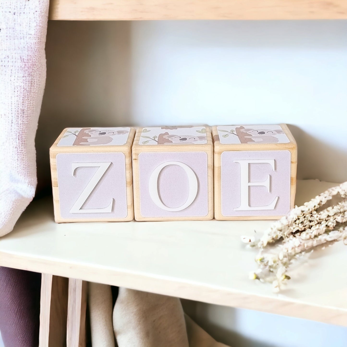NAME BLOCKS - CUDDLY KOALA