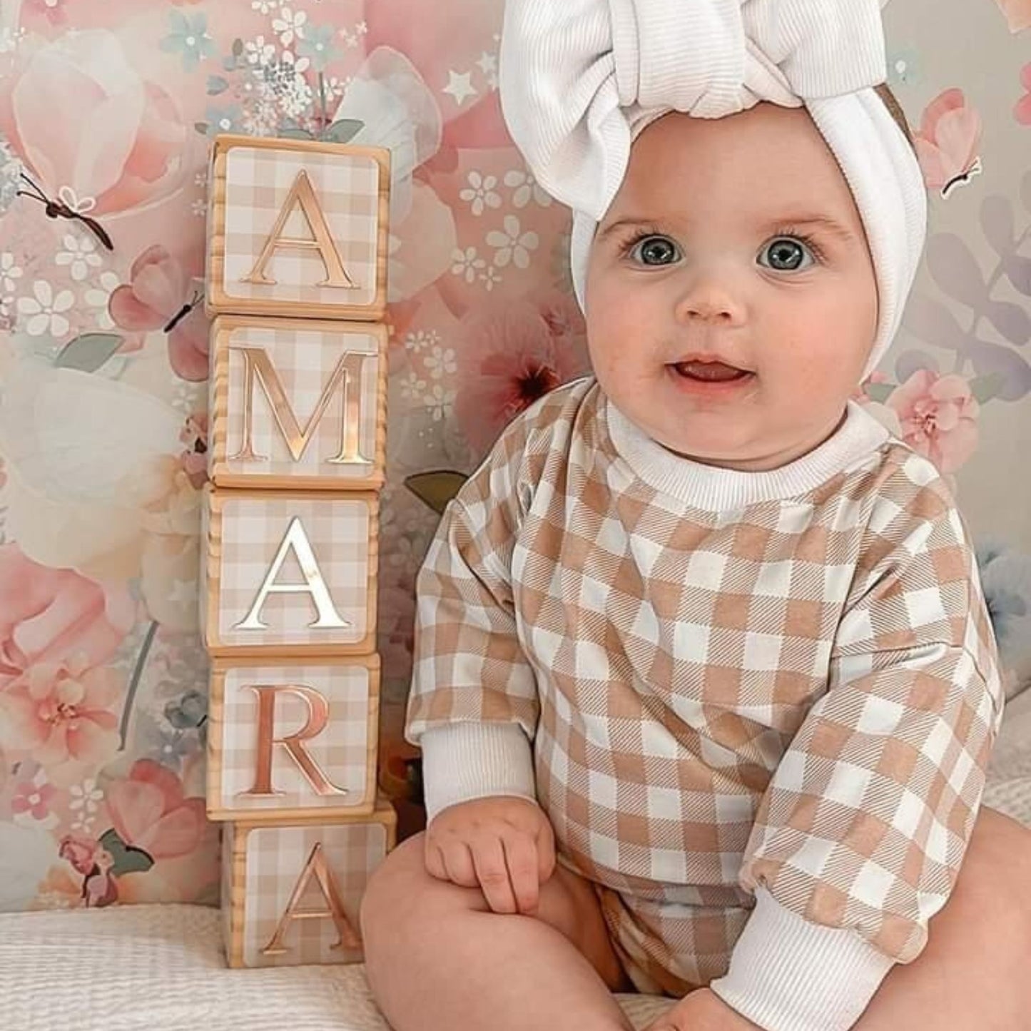 NAME BLOCKS - GINGHAM LANE