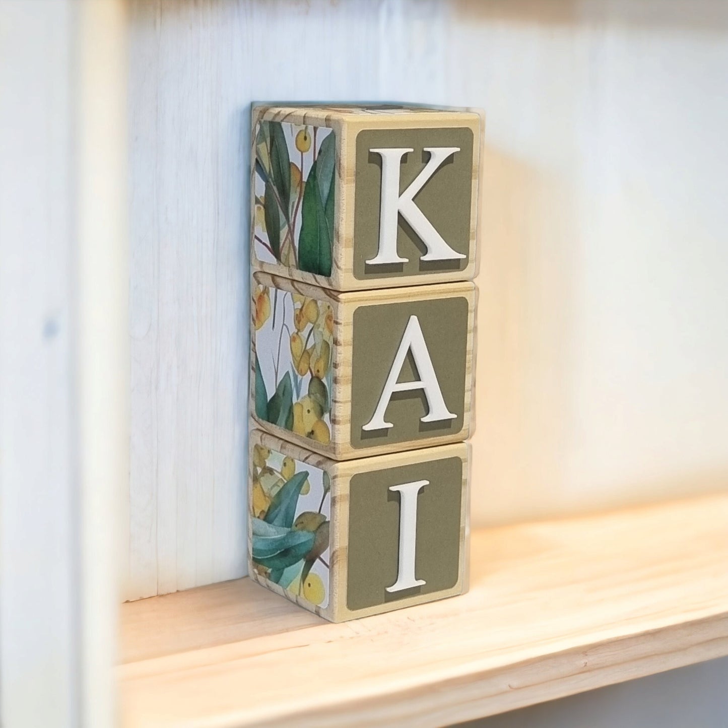 NAME BLOCKS - GOLDEN WATTLE