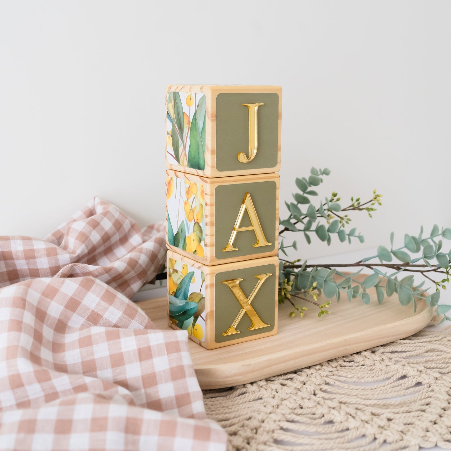 NAME BLOCKS - GOLDEN WATTLE