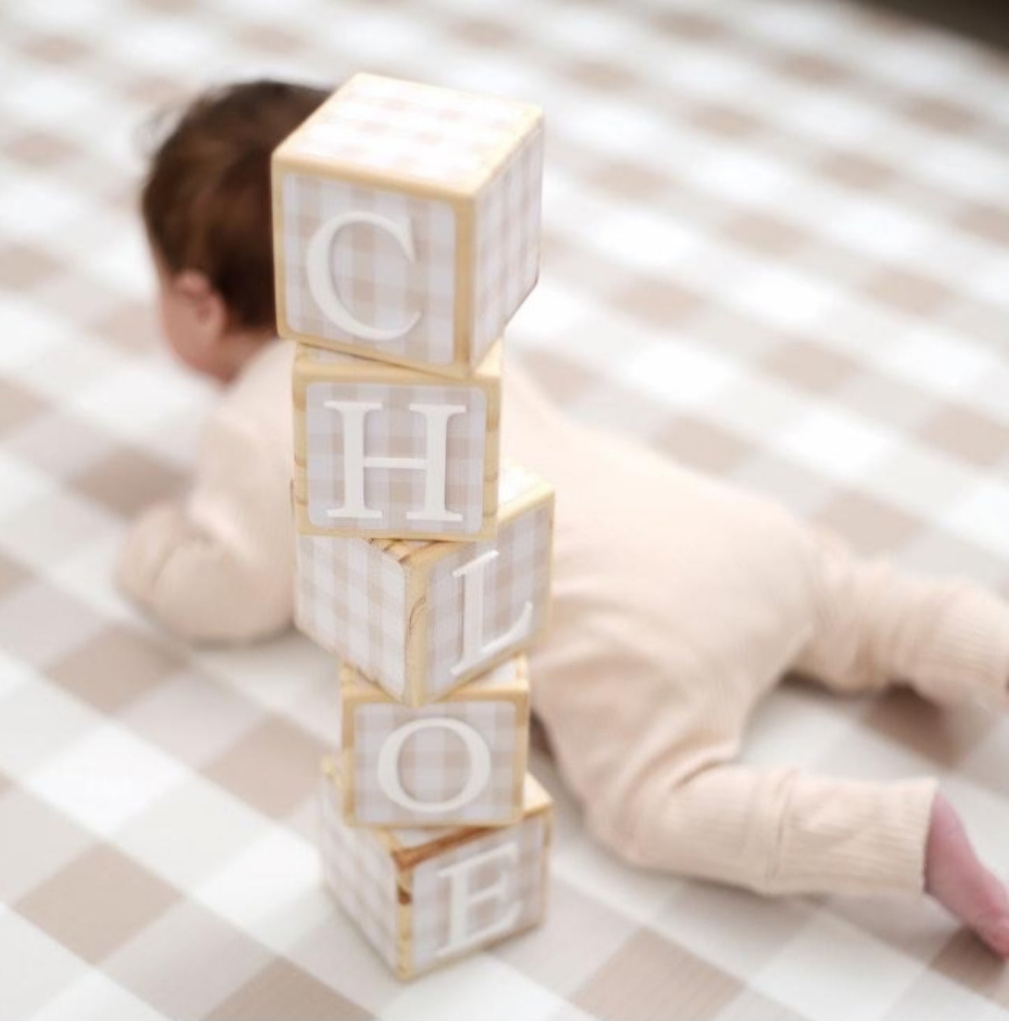 NAME BLOCKS - GINGHAM LANE