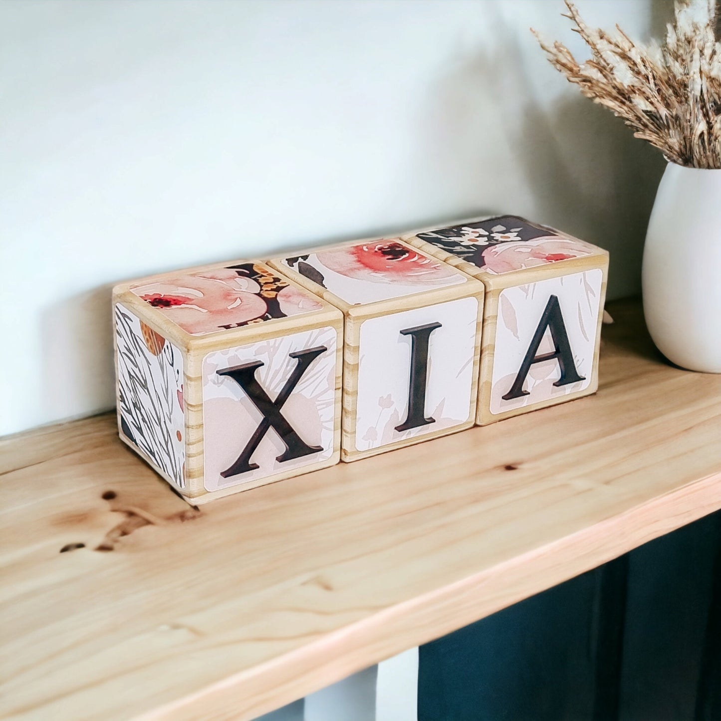 NAME BLOCKS - PEONIES