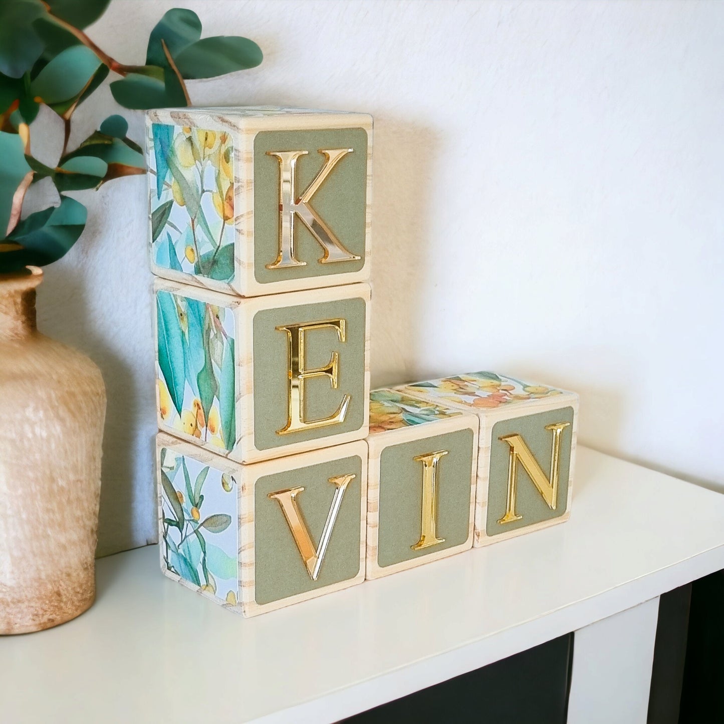 NAME BLOCKS - GOLDEN WATTLE