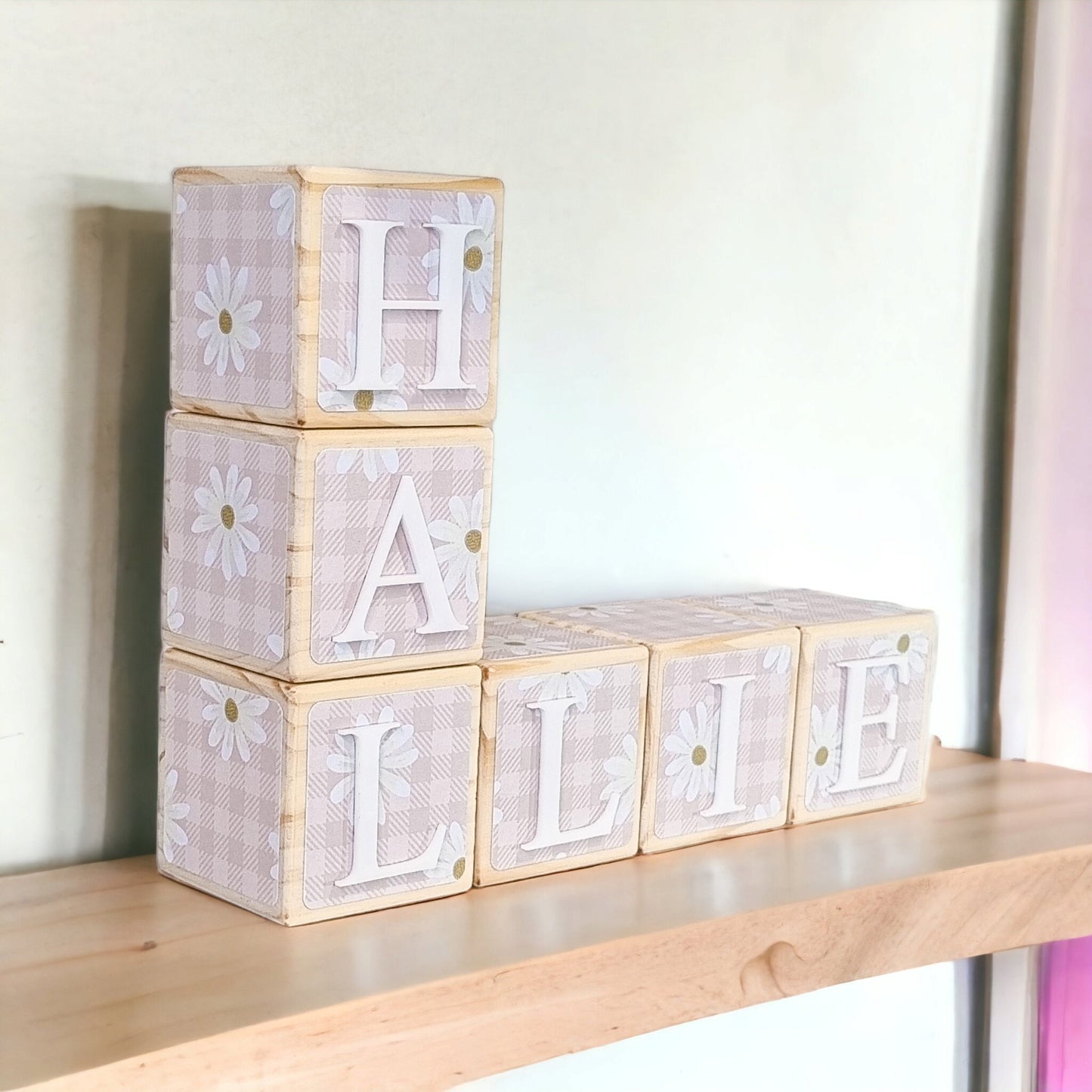 NAME BLOCKS - DAISIES
