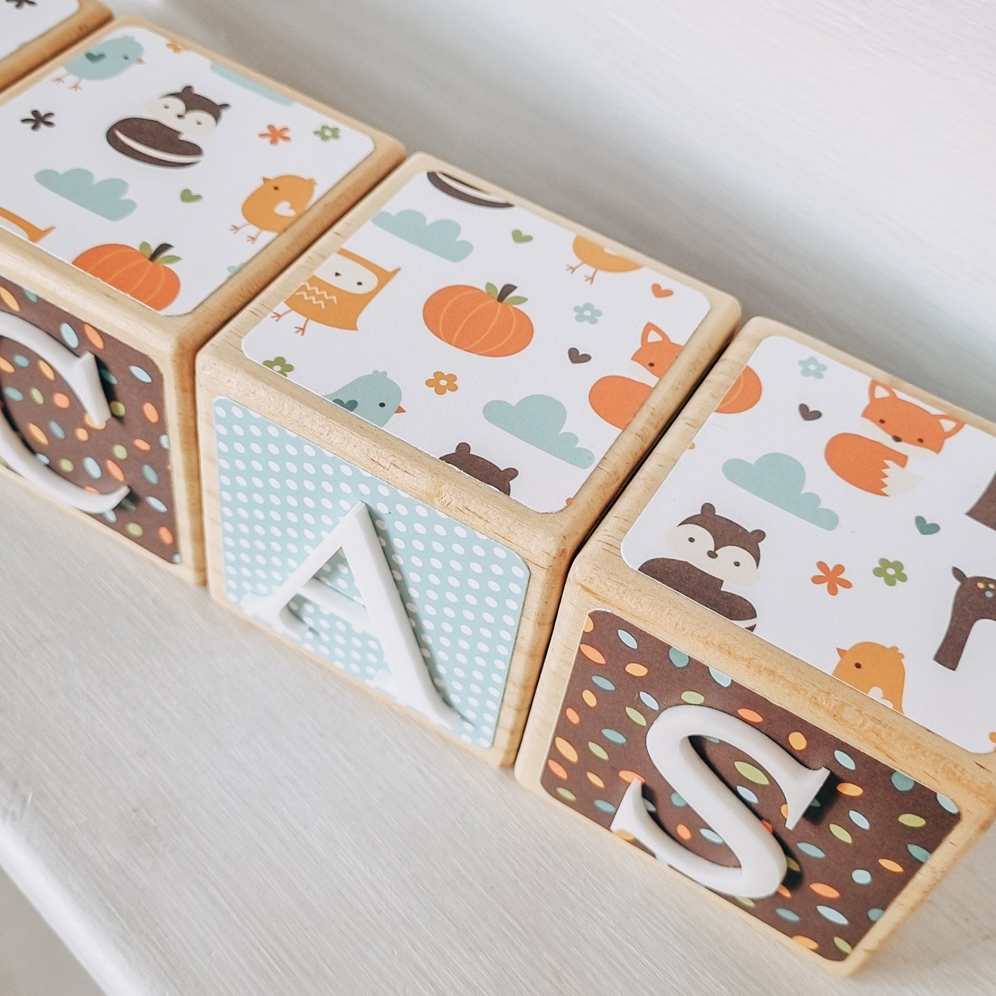 NAME BLOCKS - LITTLE WOODLAND