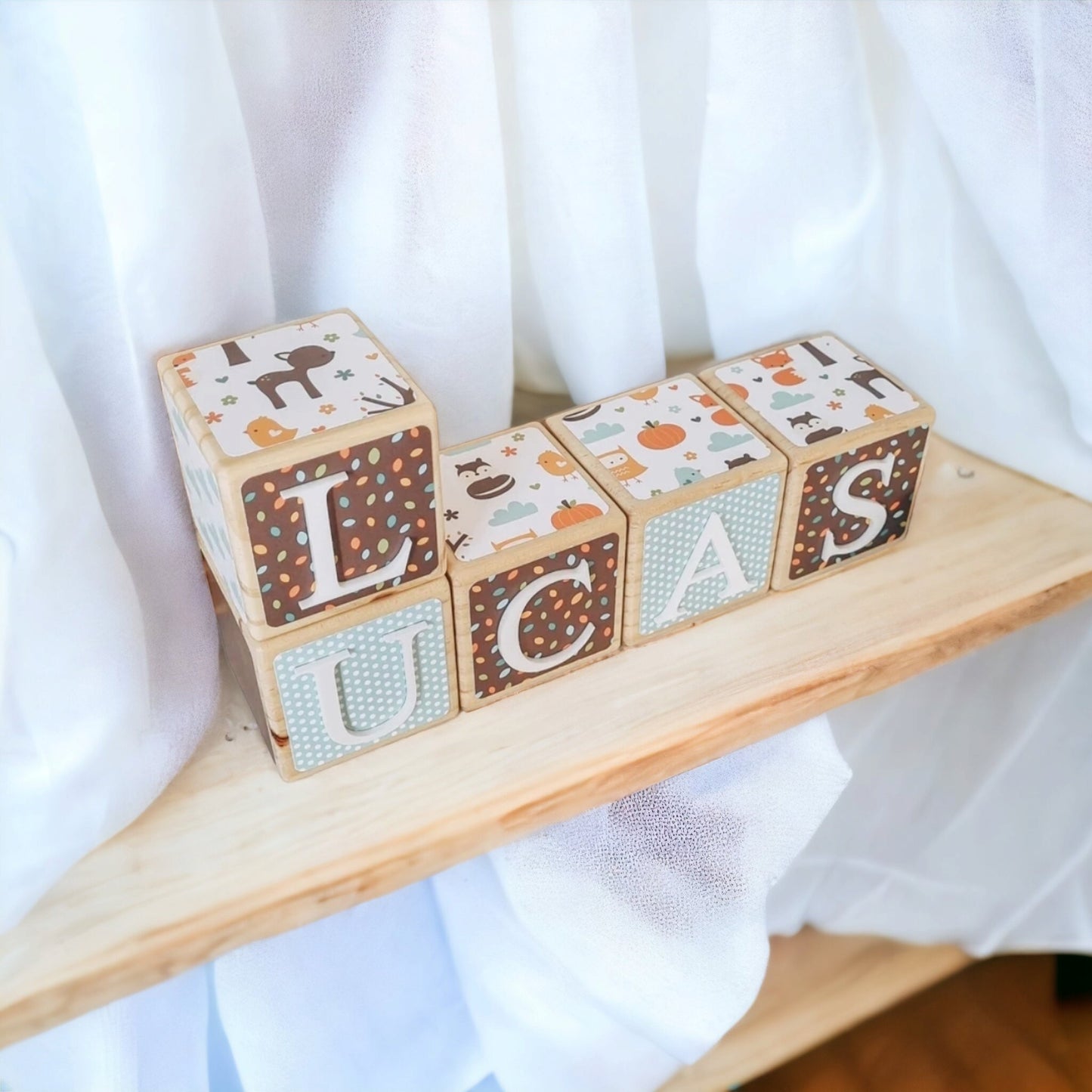 NAME BLOCKS - LITTLE WOODLAND