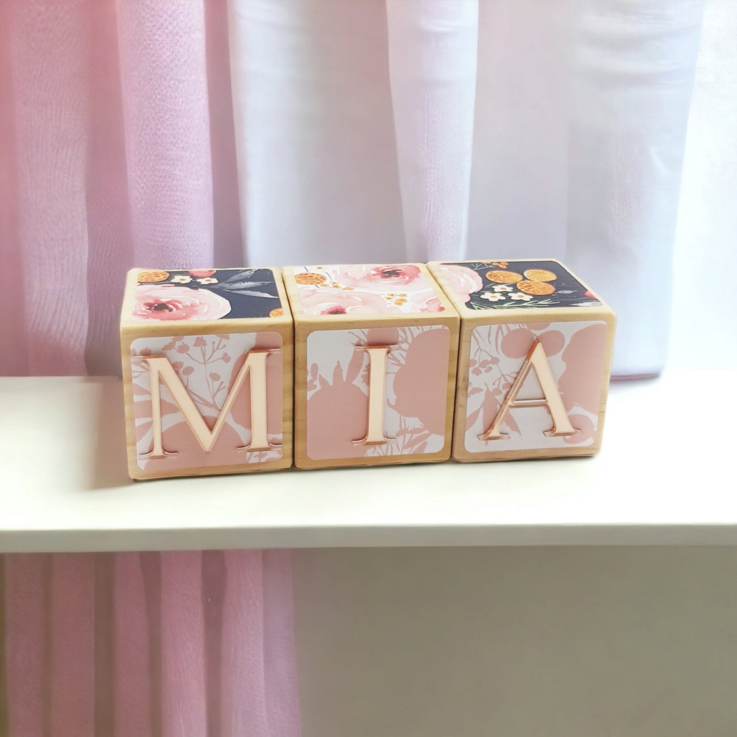 NAME BLOCKS - PEONIES
