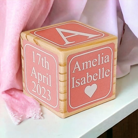 BIRTH BLOCK - PASTEL COLOURS