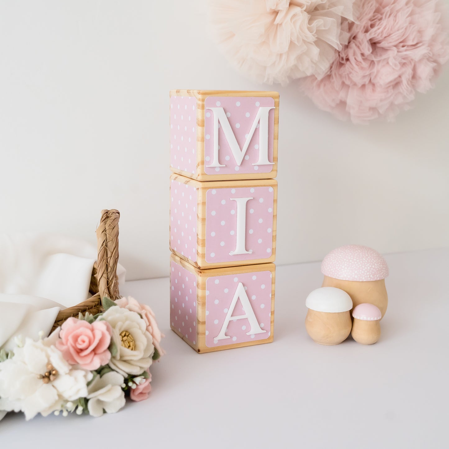 NAME BLOCKS - PRETTY IN PINK