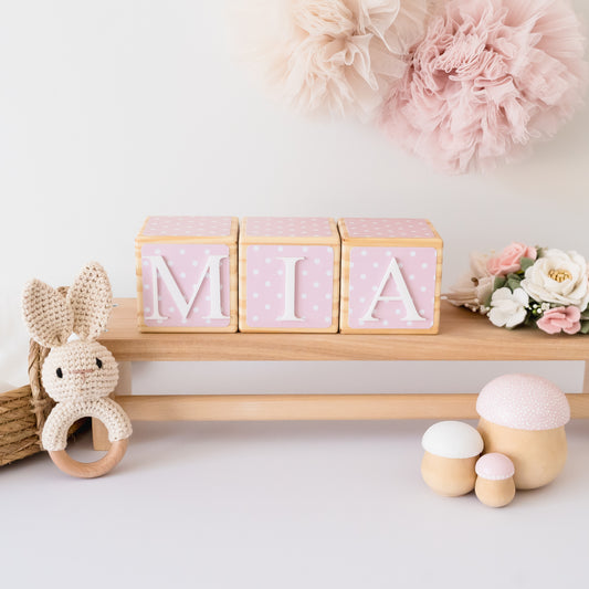 NAME BLOCKS - PRETTY IN PINK