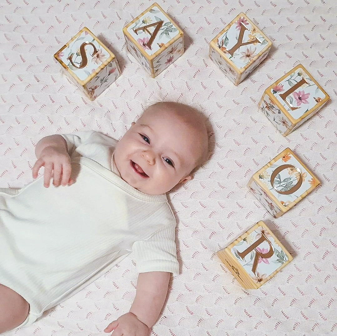 NAME BLOCKS - LITTLE WILDFLOWER