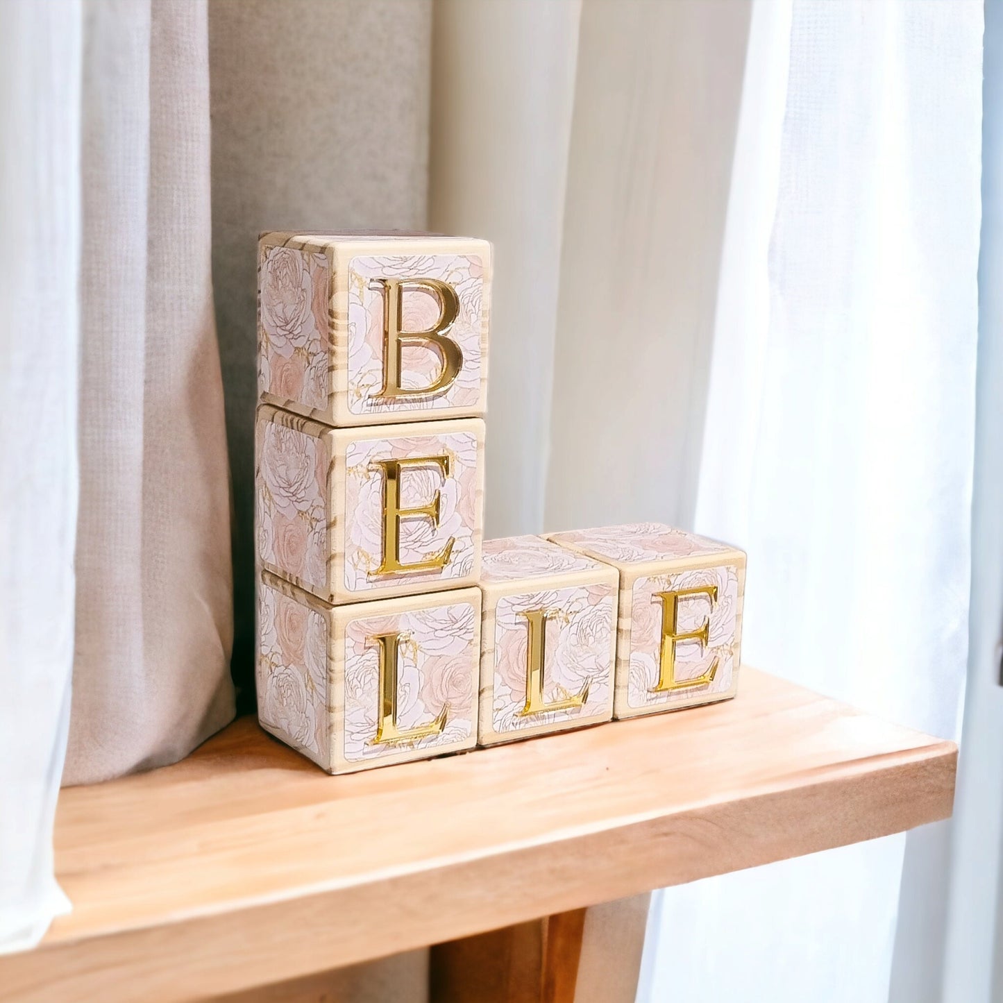 NAME BLOCKS - SHIMMER ROSES