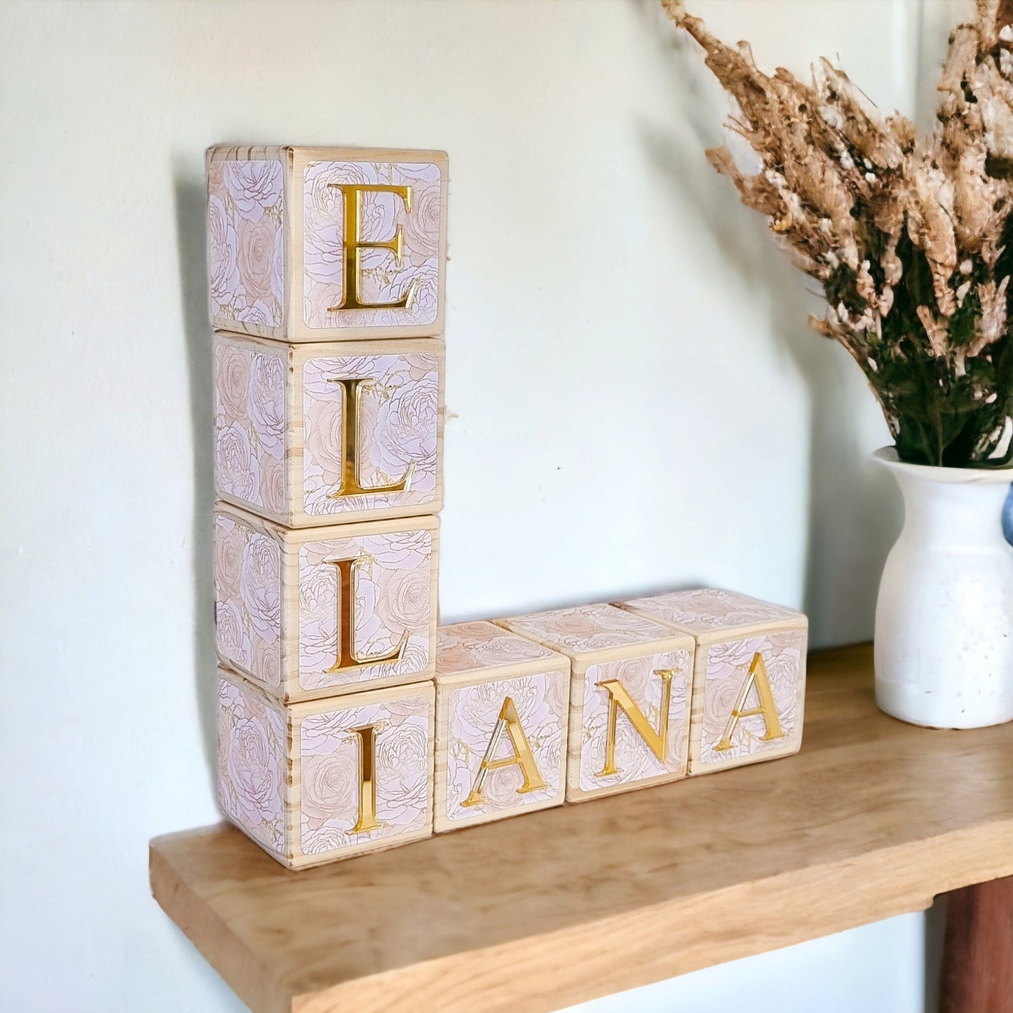 NAME BLOCKS - SHIMMER ROSES