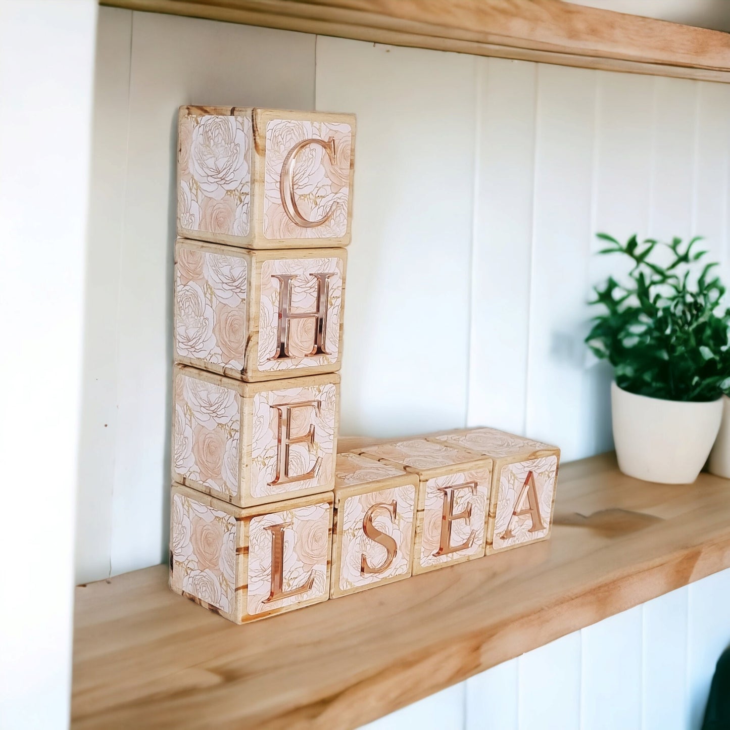 NAME BLOCKS - SHIMMER ROSES