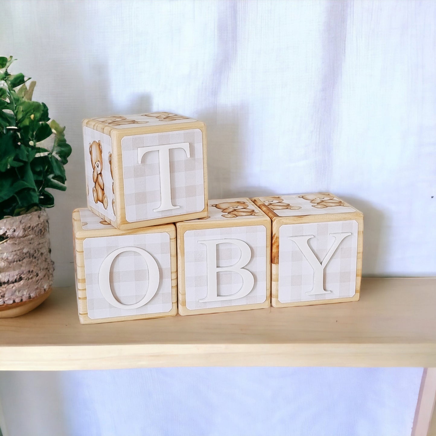 NAME BLOCKS - TEDDY BEARS PICNIC