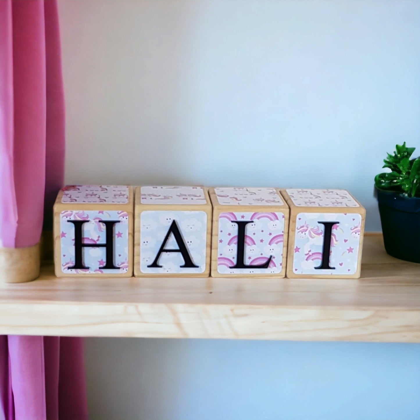 NAME BLOCKS - UNICORN DREAMS