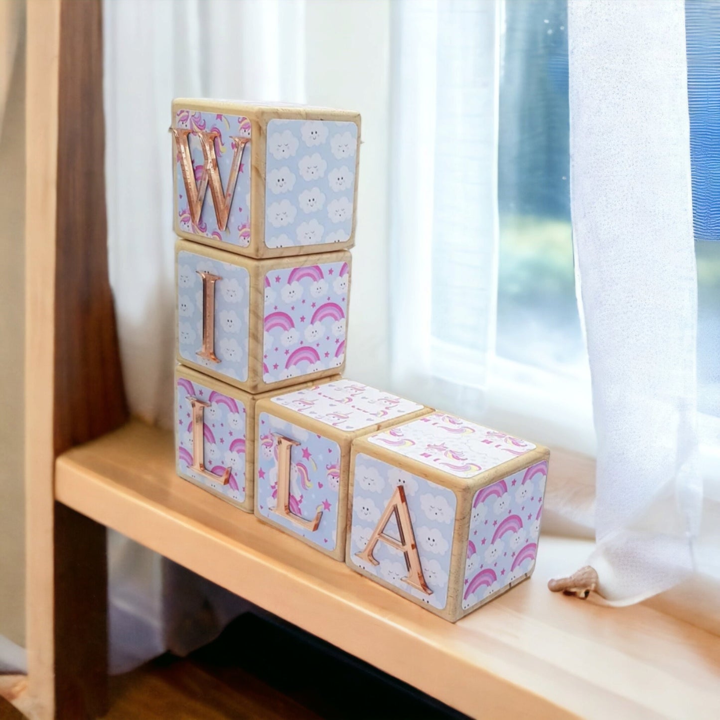 NAME BLOCKS - UNICORN DREAMS