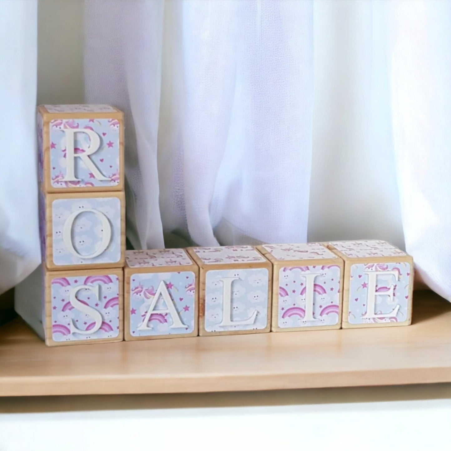NAME BLOCKS - UNICORN DREAMS