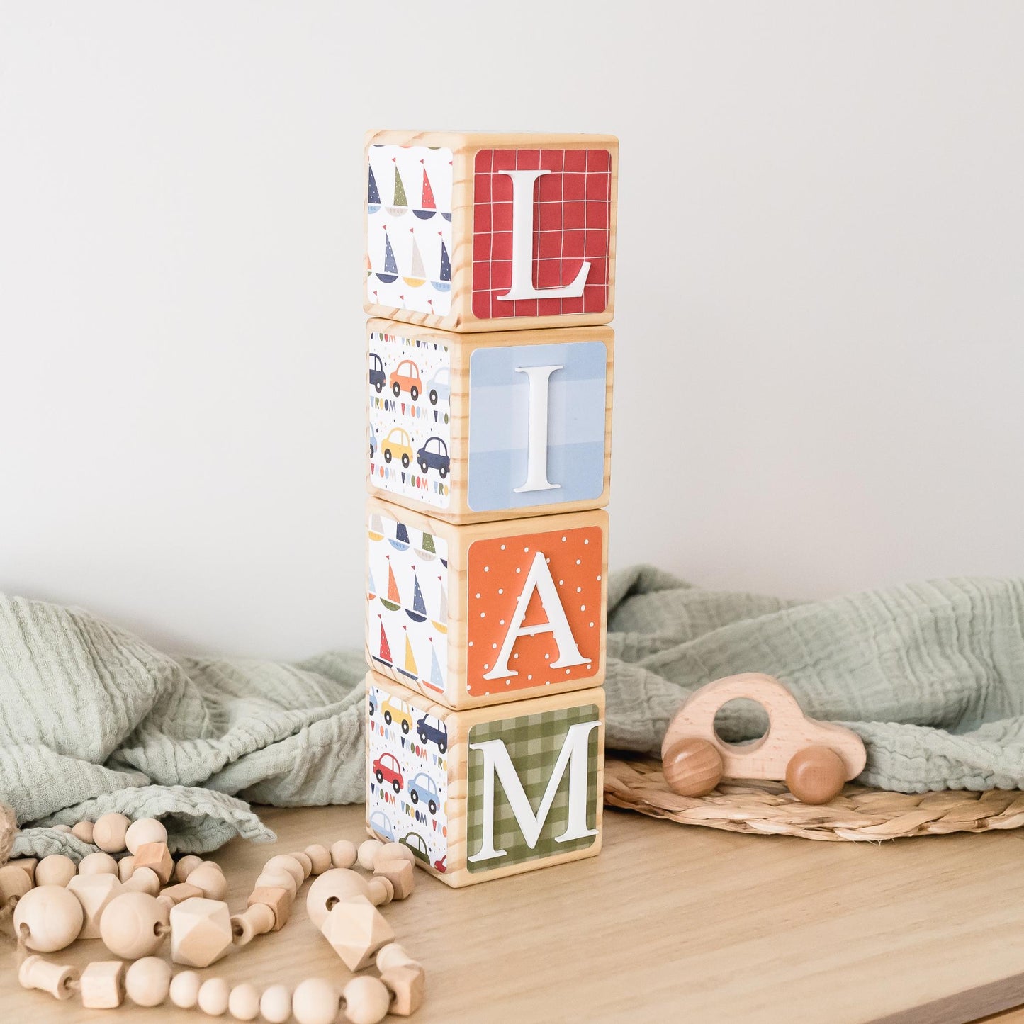 NAME BLOCKS - VROOM VROOM