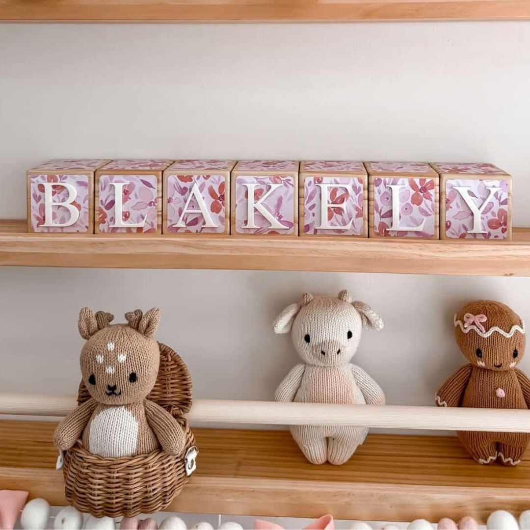 NAME BLOCKS - WATERCOLOUR PETALS