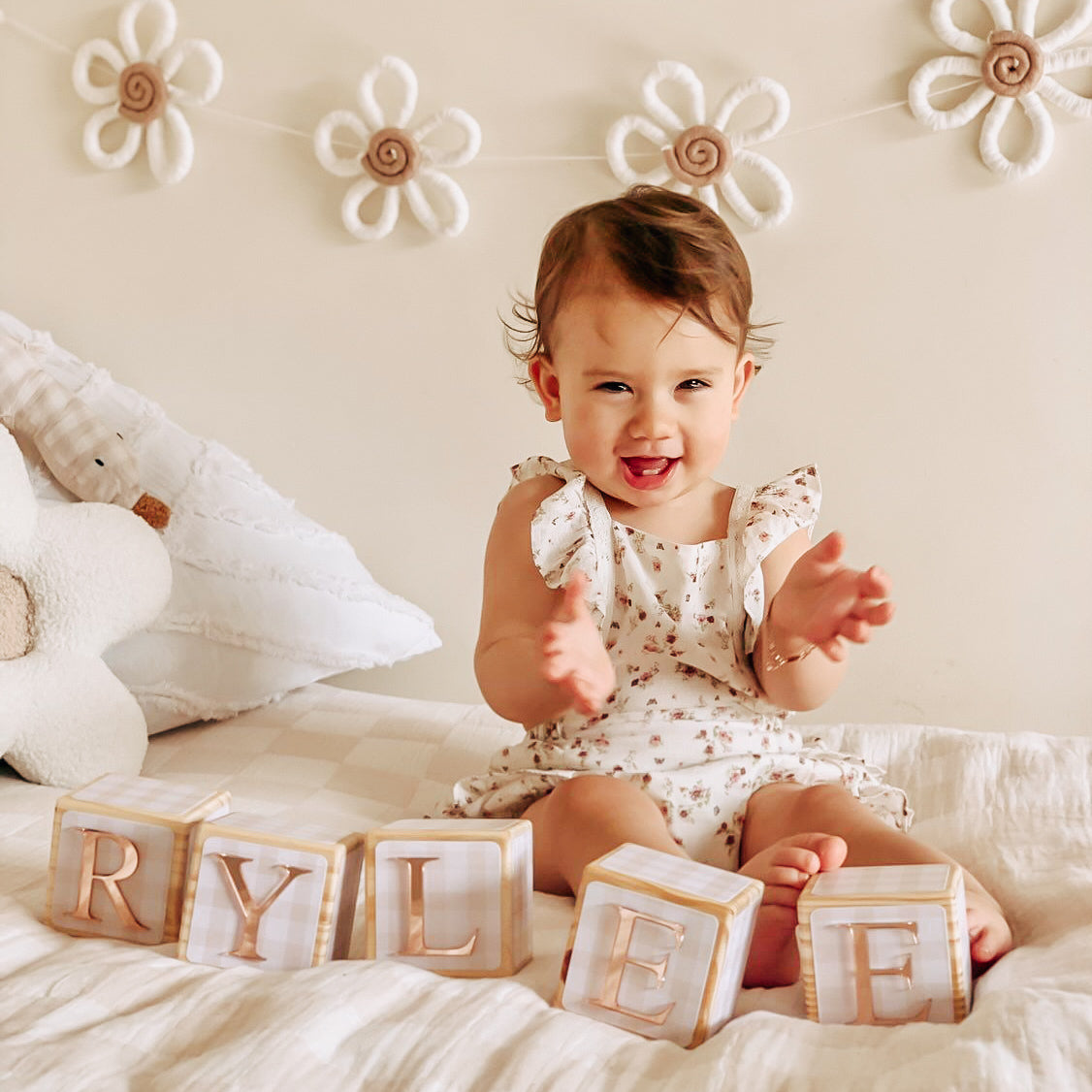 NAME BLOCKS - GINGHAM LANE