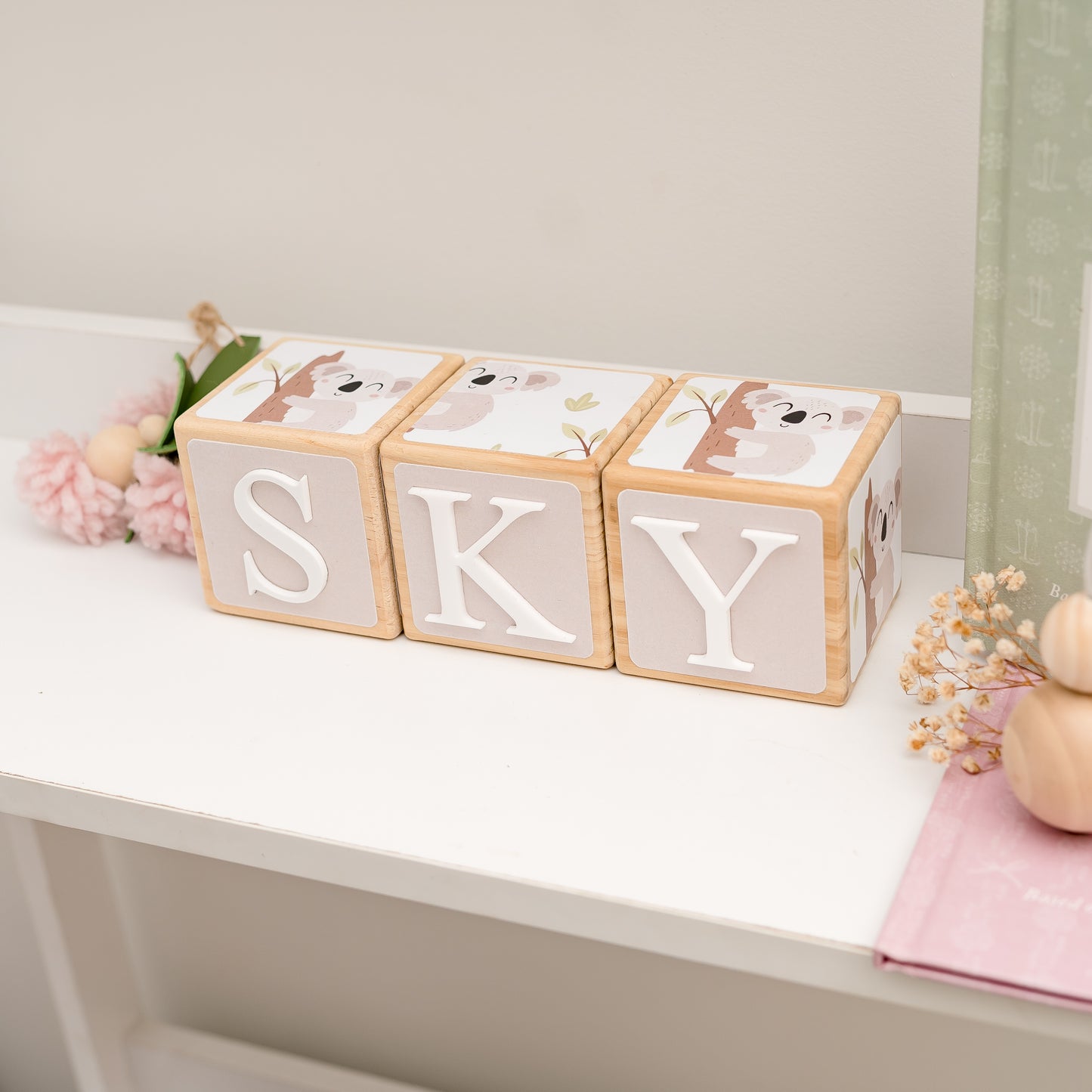 NAME BLOCKS - CUDDLY KOALA