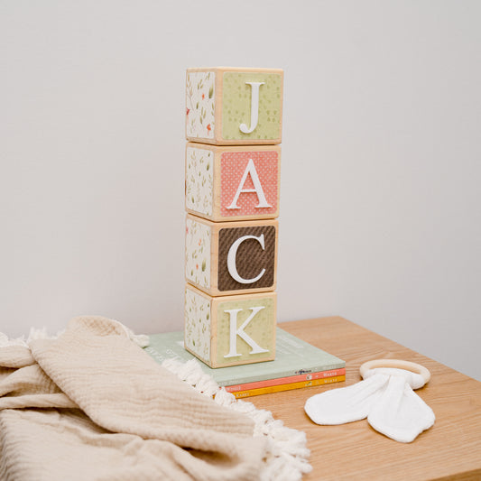 NAME BLOCKS - WOODLAND FRIENDS