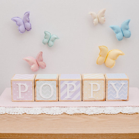 NAME BLOCKS - PRETTY PASTELS