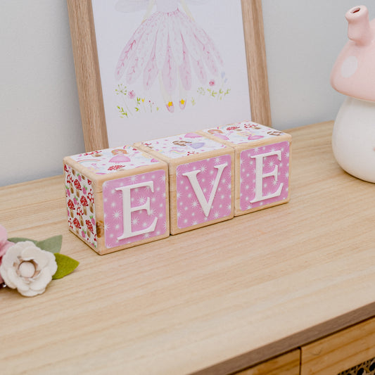 NAME BLOCKS - FAIRY GARDEN