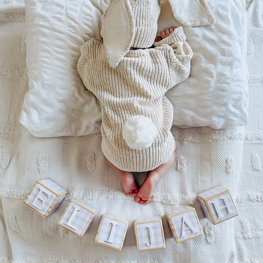 NAME BLOCKS - GINGHAM LANE