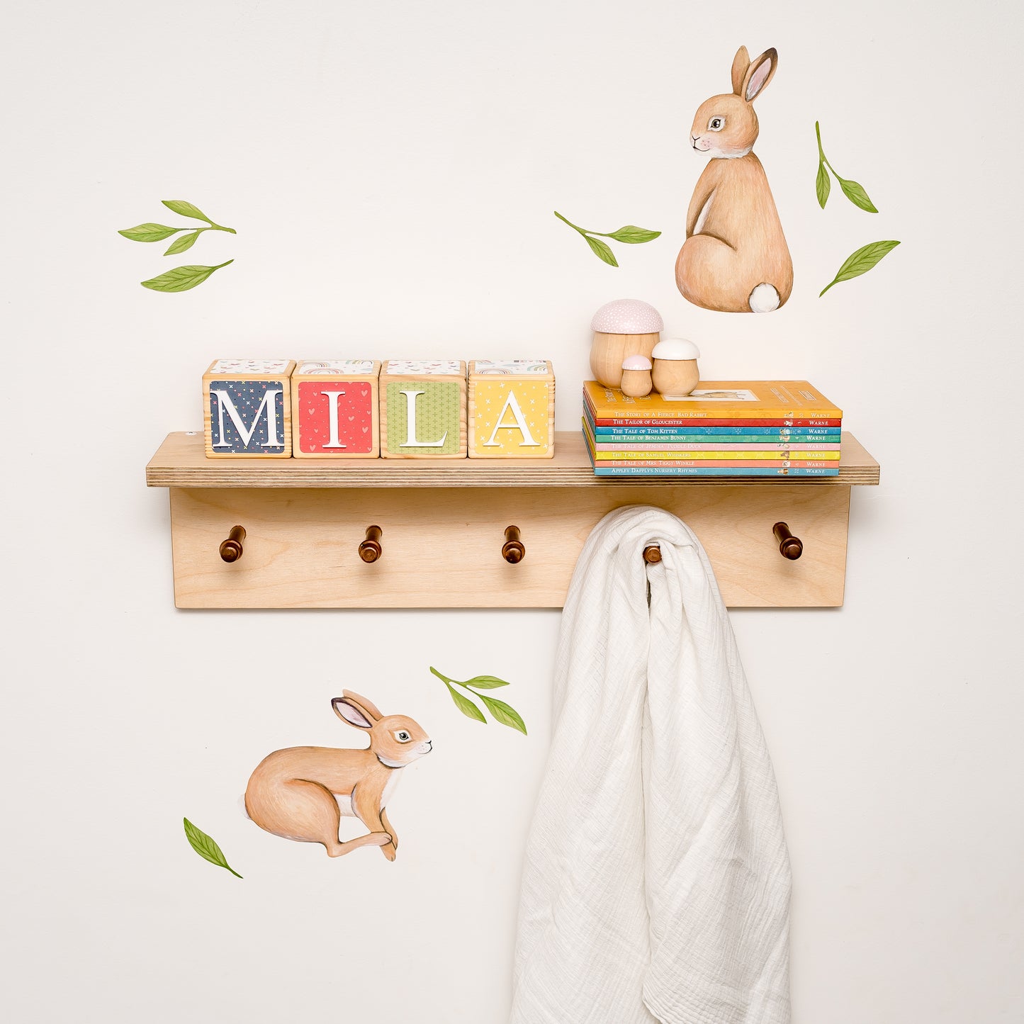 NAME BLOCKS - HEARTS & RAINBOWS