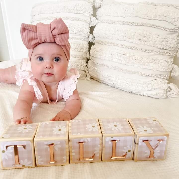 NAME BLOCKS - DAISIES