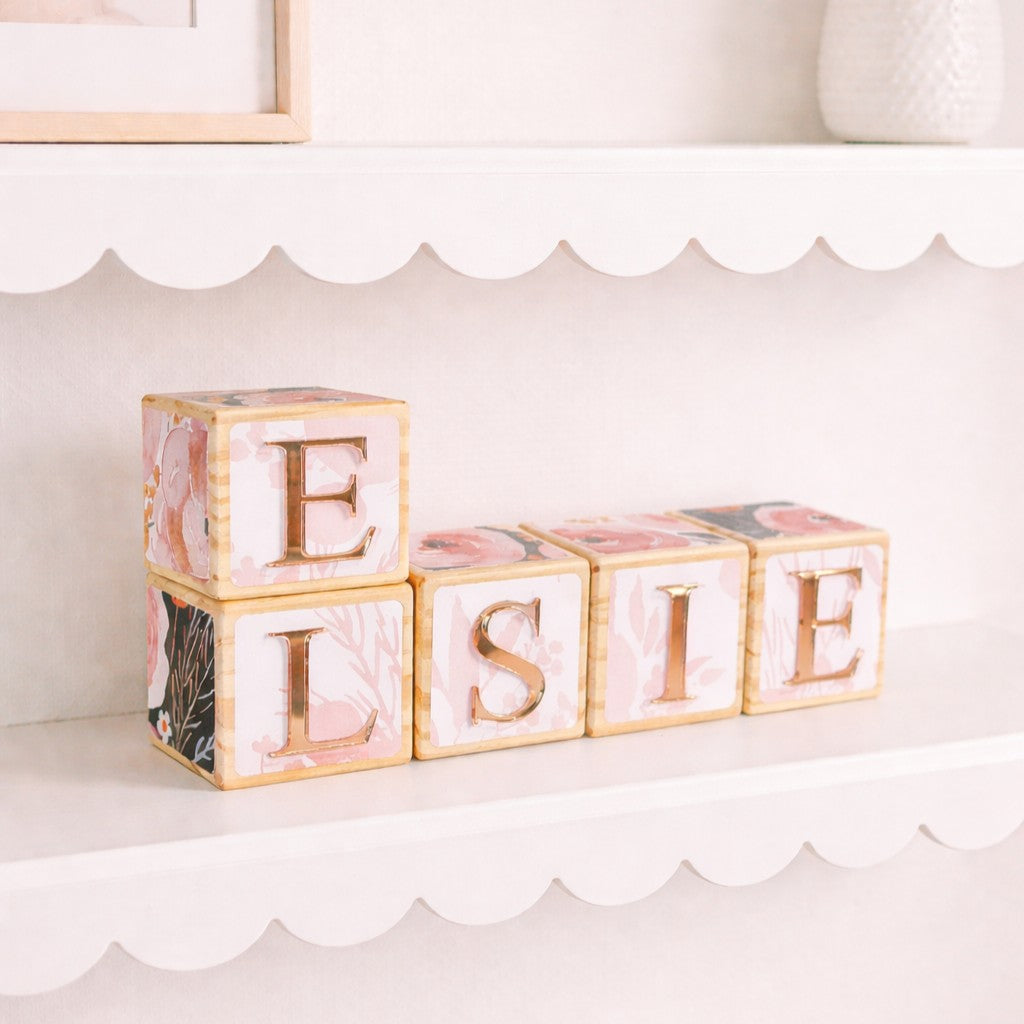 NAME BLOCKS - PEONIES