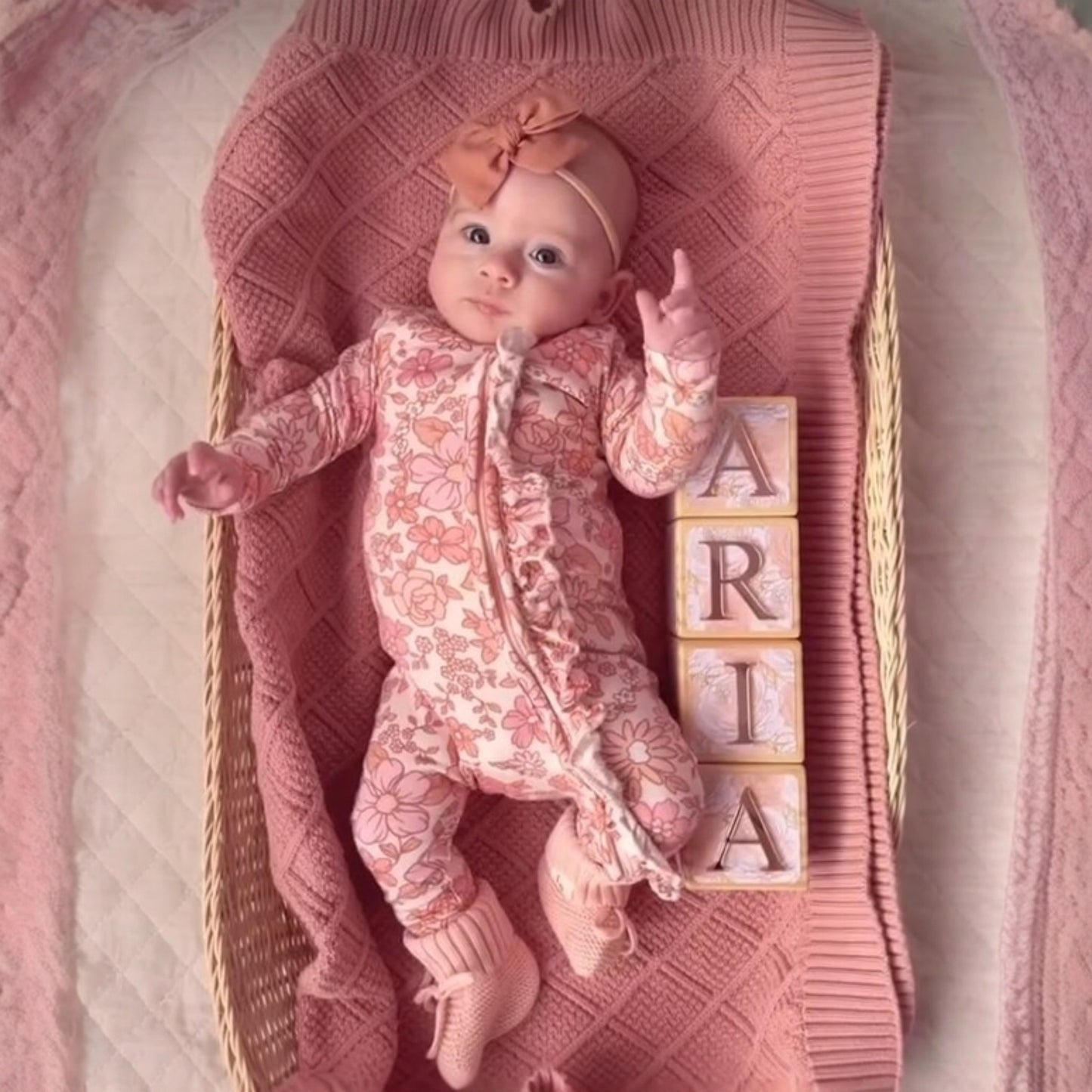 NAME BLOCKS - SHIMMER ROSES