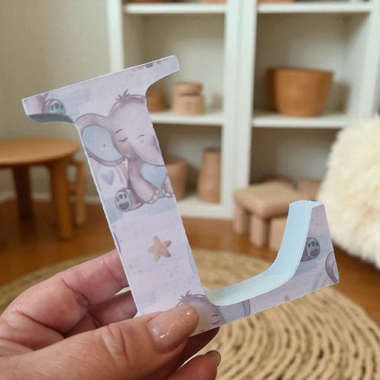 10cm FREESTANDING LETTERS - ELEPHANT BABY